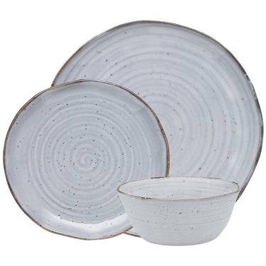 12 Piece Orchid Ottawa Stoneware Dinner Set